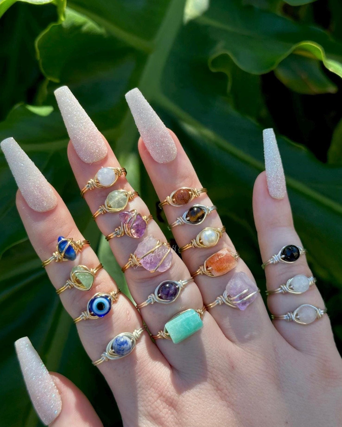 Buy 2 Get 1 Free Crystal Ring | Natural Gemstone Jewelry, Raw Crystal Ring, Dainty Ring, Birthstone Ring, Custom Jewelry, Wire Wrapped Ring