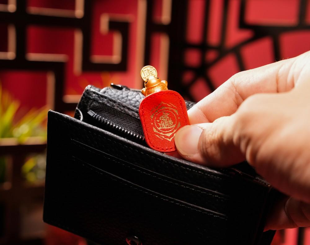 Money Biting Turtle Feng Shui Talisman - 2026 Lucky Turtle Charm, Temple Blessed Brass Tortoise, Year of The Horse Prosperity Amulet