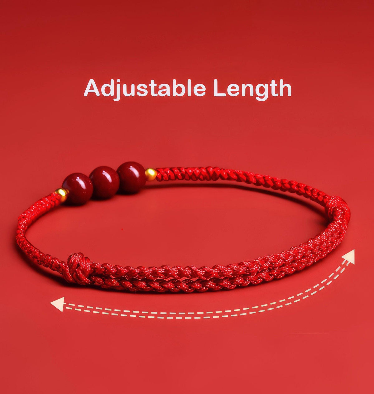 Cinnabar Red String Bracelet | 2027 Zodiac Protection | Blessed Temple Charm | Chinese Good Luck Gift