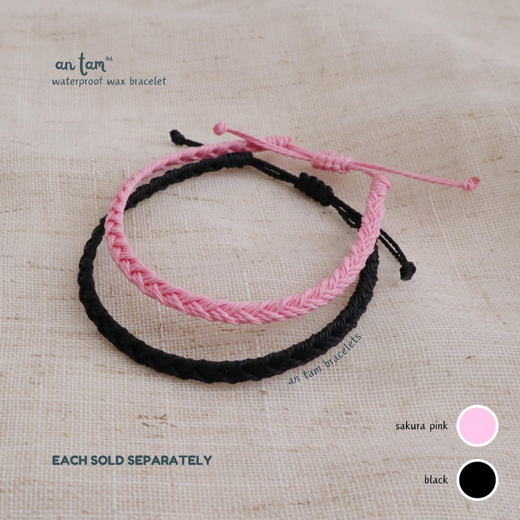 Handmade Basic Waterproof Bracelet | Adjustable Wax Cord Bracelet | Braided Bracelet | Festival Unisex Bracelet | Friendship Bracelet
