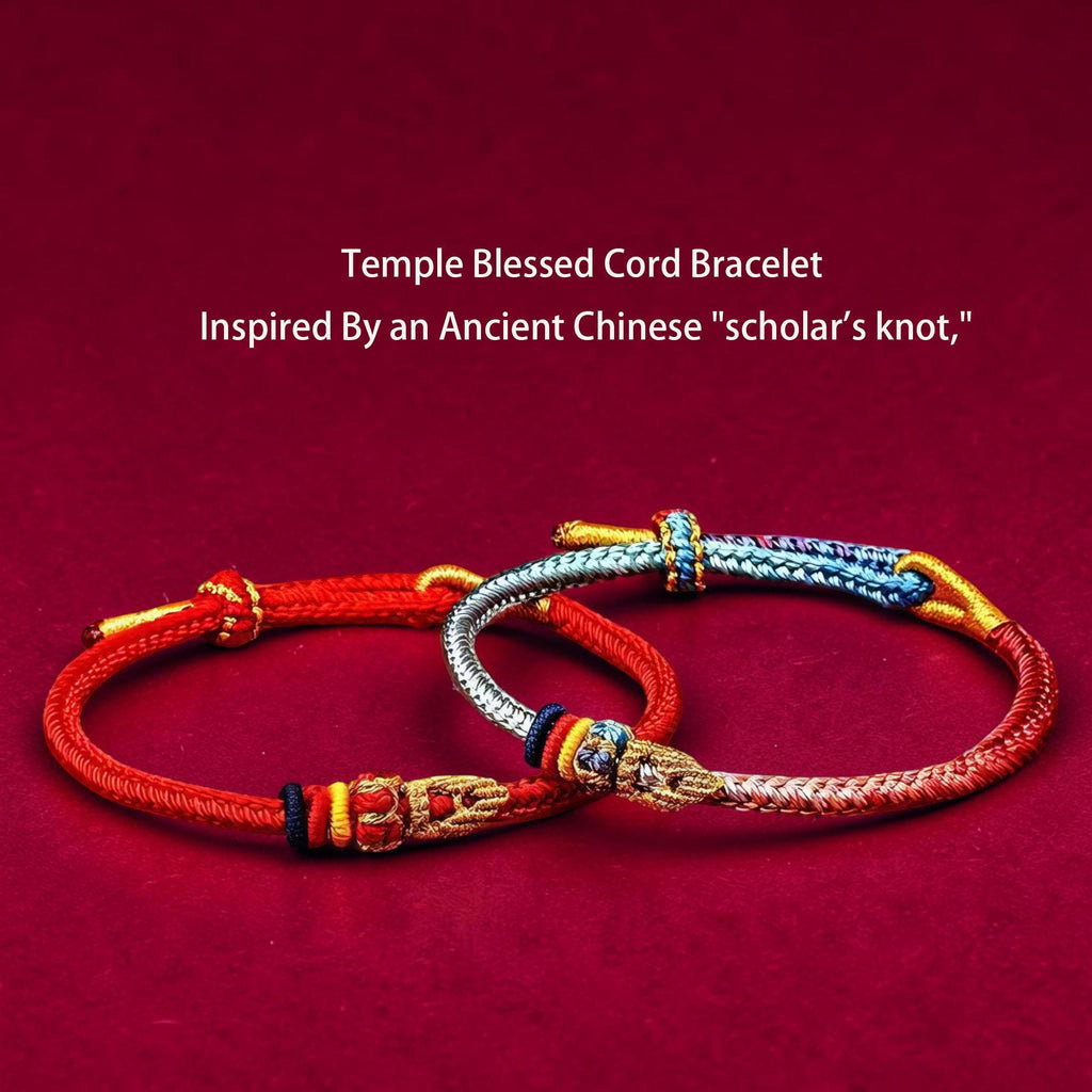 Chinese Wisdom Bracelet | Wen Chang Knot Bracelet | Exam Good Luck Gift | Back to School Gift for Students | Handmade Lucky Charm