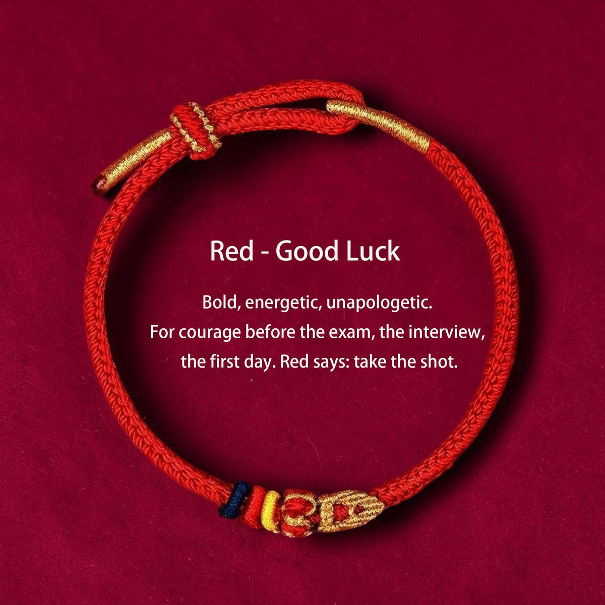 Chinese Wisdom Bracelet | Wen Chang Knot Bracelet | Exam Good Luck Gift | Back to School Gift for Students | Handmade Lucky Charm