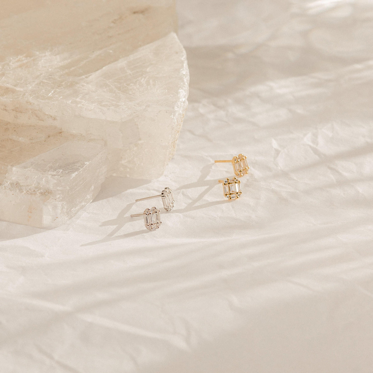 Art Deco Diamond Earrings by Seven Lucky Gifts • Crystal Statement Stud Earrings • Wedding Earrings • Vintage Jewelry • Mom Gift