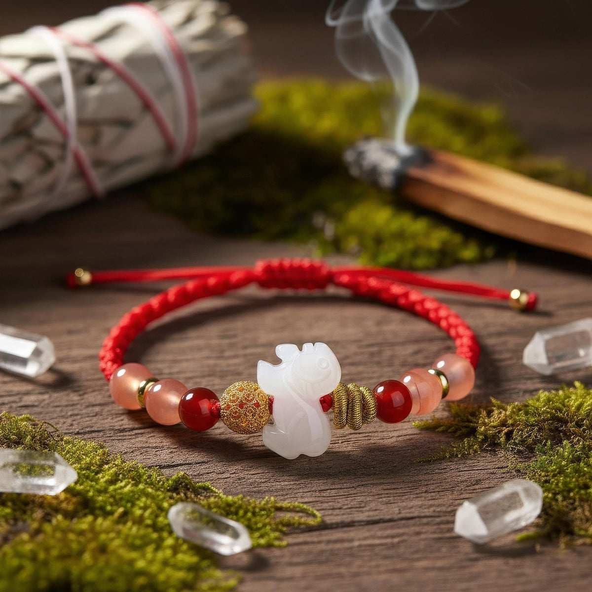 2026 Zodiac Energy Amulet, Red String Protection Bracelet, Manifestation Jewelry, Year of the Horse Talisman