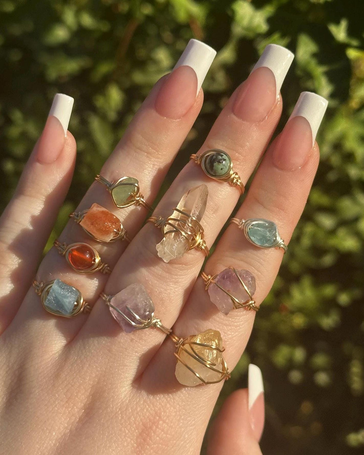 Buy 2 Get 1 Free Crystal Ring | Natural Gemstone Jewelry, Raw Crystal Ring, Dainty Ring, Birthstone Ring, Custom Jewelry, Wire Wrapped Ring