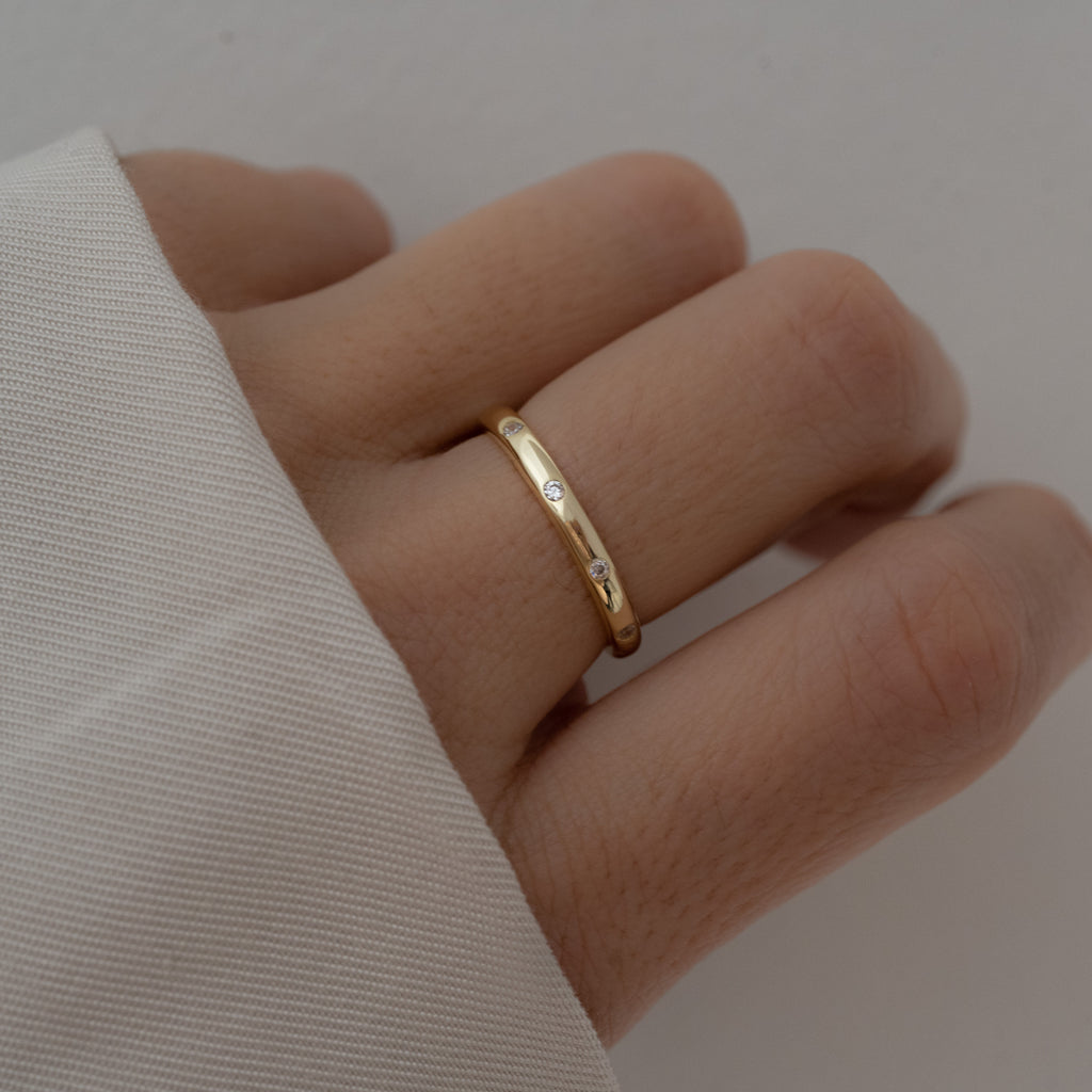 Ring, Gold Ring for Women, Rings, Diamond Ring, Dainty Ring, Gift for Her, Minimalist Ring, Sterling Silver Ring, Gold Ring, Promise Ring
