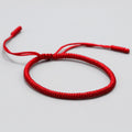 Good Luck Red Tibetan Bracelet | Handmade Sliding Knot | Unisex Buddhist Bracelet | Gift Pack Available