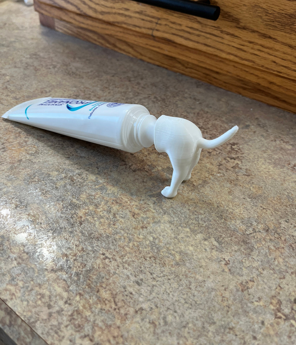 Pooping Dog Butt Toothpaste Topper: Funny Gag Gift for Dog Lovers