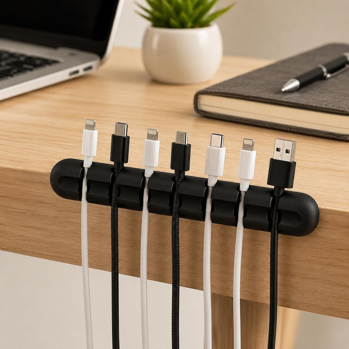 Cable Holder Clips, Adhesive Cord Organizer, Desk Wire Management for USB Charging Cable Nightstand