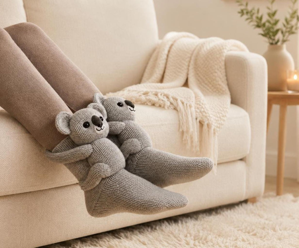 3D Animal Socks, Funny Novelty Socks, Cute Knitted Sloth Panda Koala Cat Raccoon Socks, Cozy Adult Gift Funny, Funny Socks, Under 20
