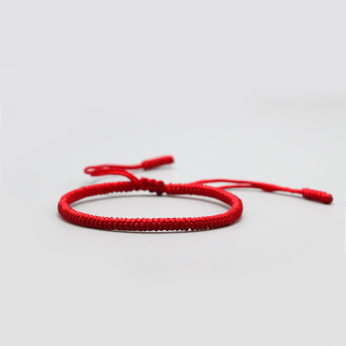 Good Luck Red Tibetan Bracelet | Handmade Sliding Knot | Unisex Buddhist Bracelet | Gift Pack Available