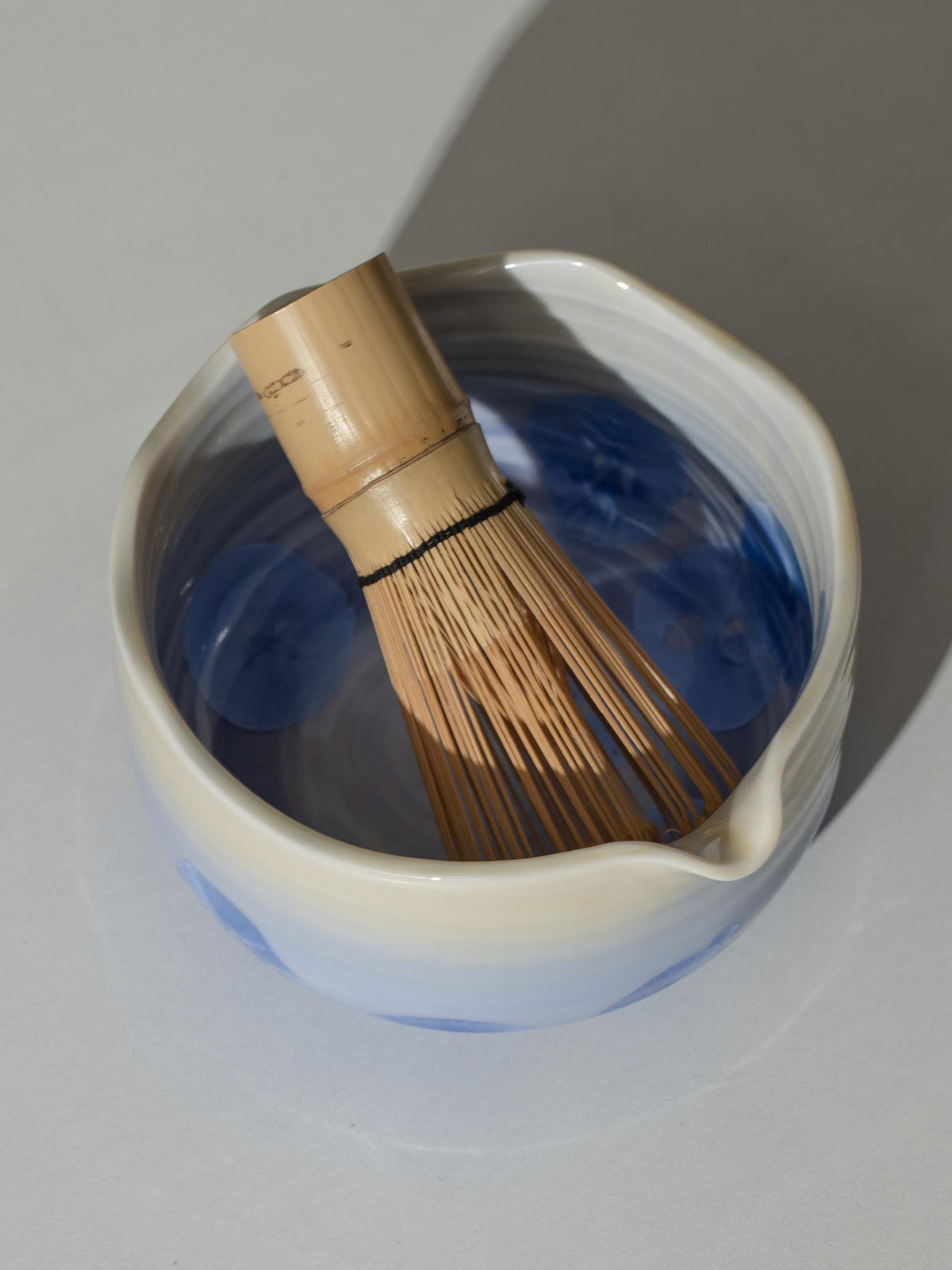 Handmade Natural Blue Flower Glazing Matcha Kit Handcrafted Matcha Bowl Set Matcha Gift Set Gift Ideas