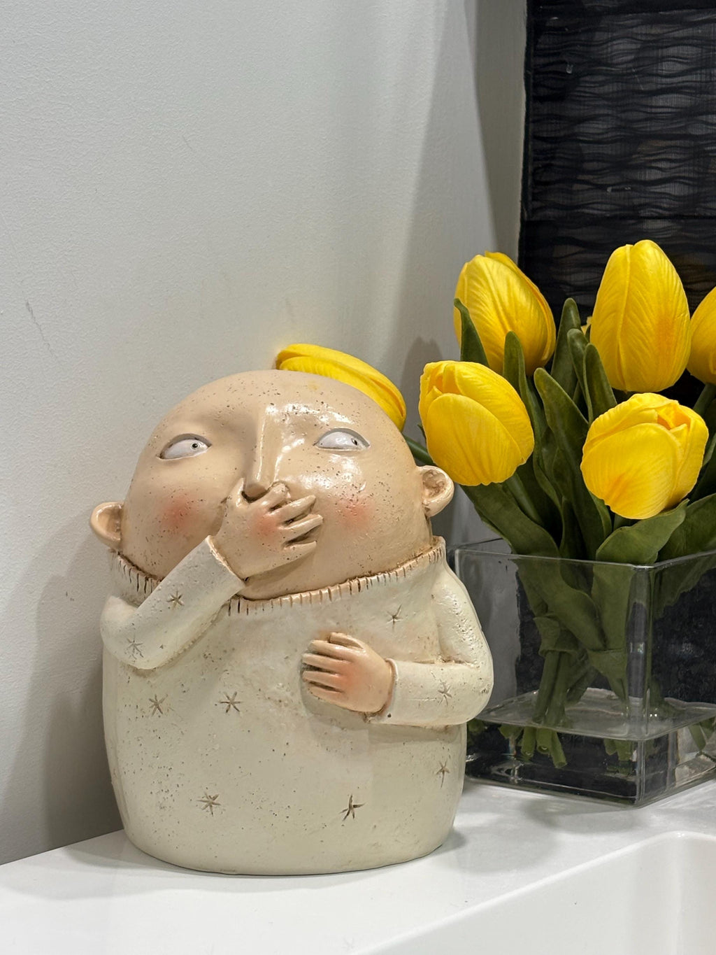 Not smell so good - Stinky boys sculpture 4.3 in. W x 5.9 in. H