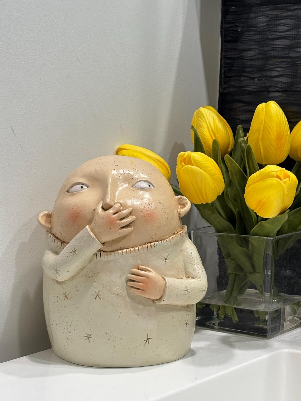 Not smell so good - Stinky boys sculpture 4.3 in. W x 5.9 in. H