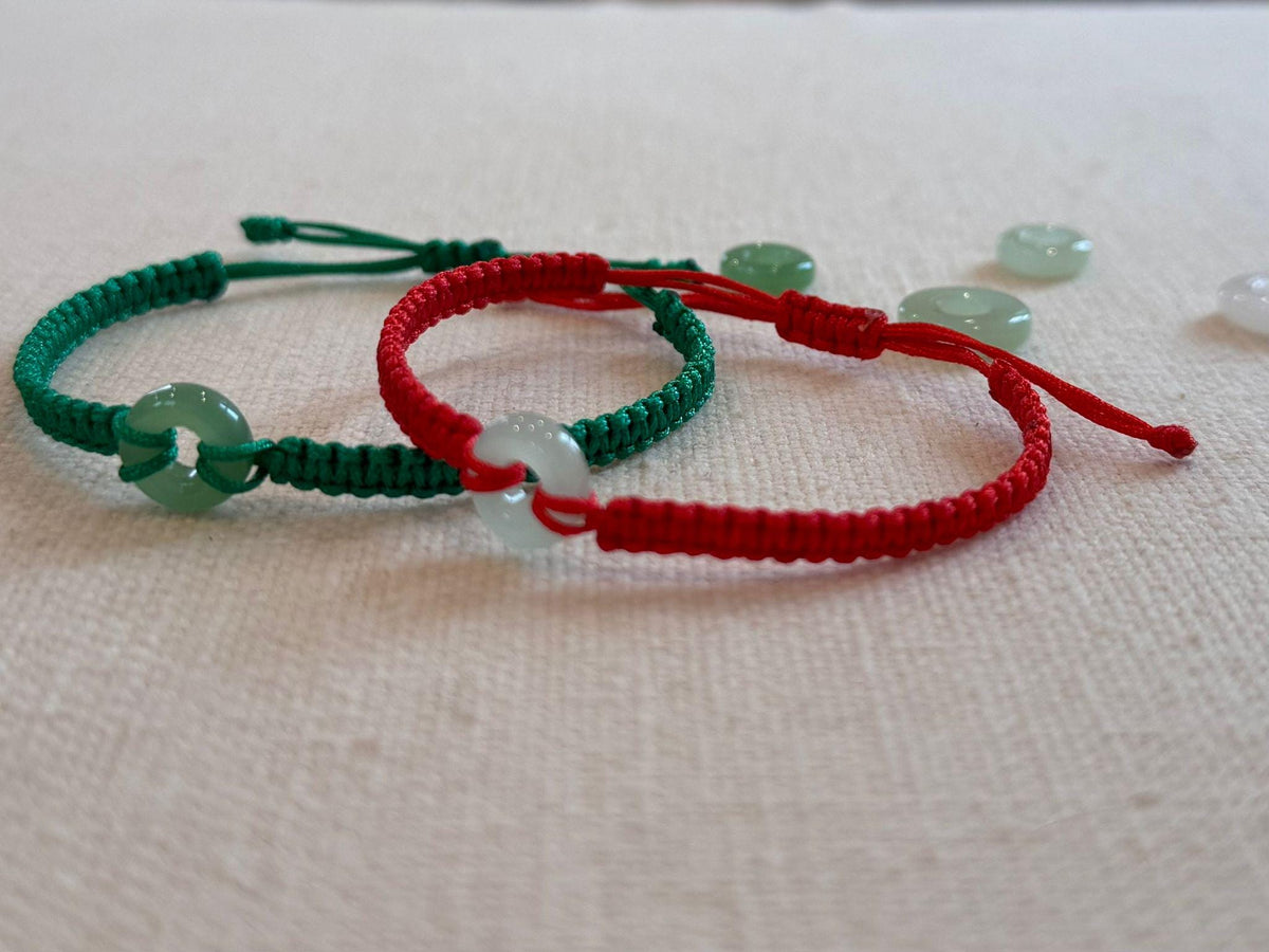 Custom Peaceful Jade String Bracelet Adjustable Lucky Charm Braccelets Anklets