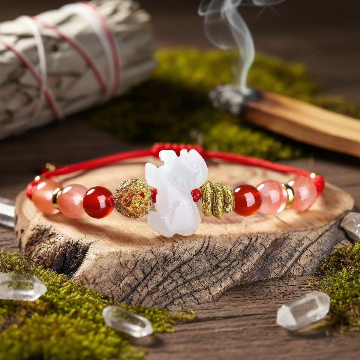2026 Zodiac Energy Amulet, Red String Protection Bracelet, Manifestation Jewelry, Year of the Horse Talisman