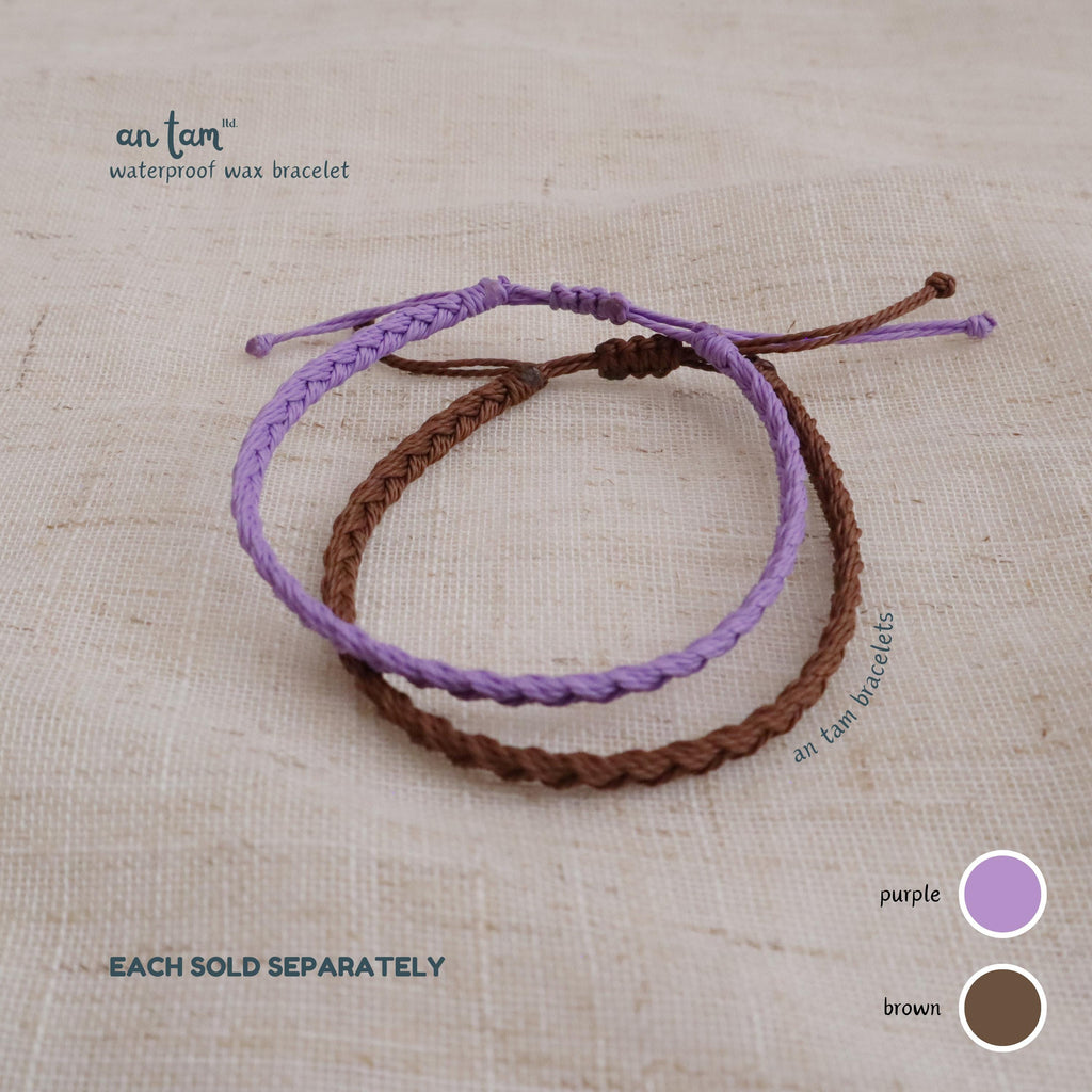 Handmade Basic Waterproof Bracelet | Adjustable Wax Cord Bracelet | Braided Bracelet | Festival Unisex Bracelet | Friendship Bracelet