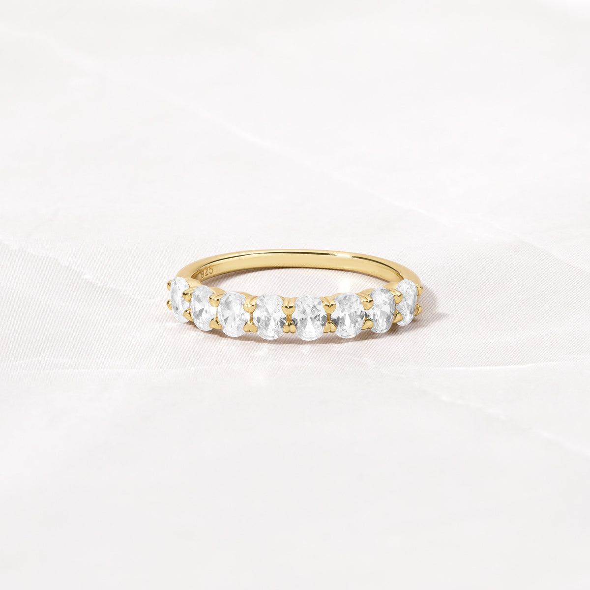 Oval Diamond Ring, Stacking Ring, Diamond Band, Wedding Band, Minimalist Ring, Dainty Ring, Stackable Ring, Gift for Her, CZ Ring, Ring