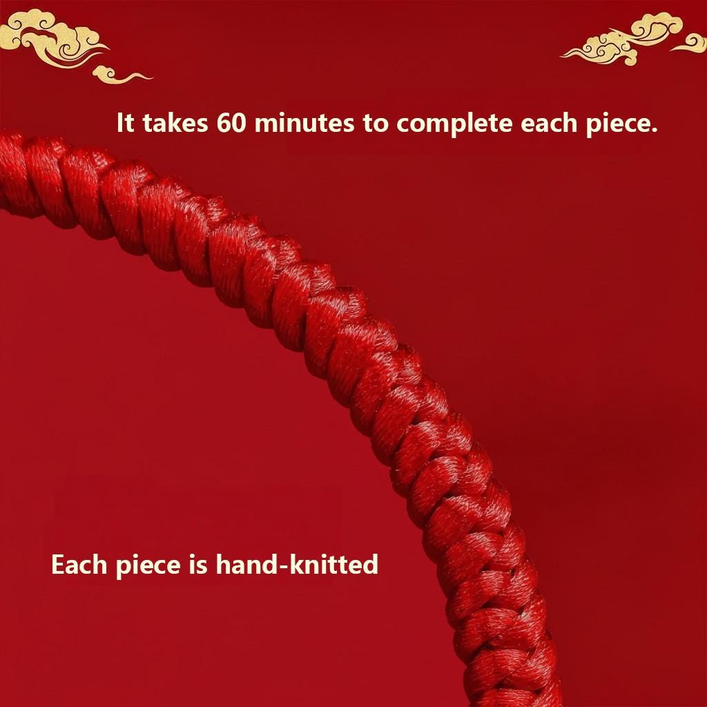 Buddhist Spiritual Zodiac Red String Bracelet | Temple Blessed Agate Protection Bracelet | Feng Shui Lucky Amulet for Horse, Rat & Rabbit