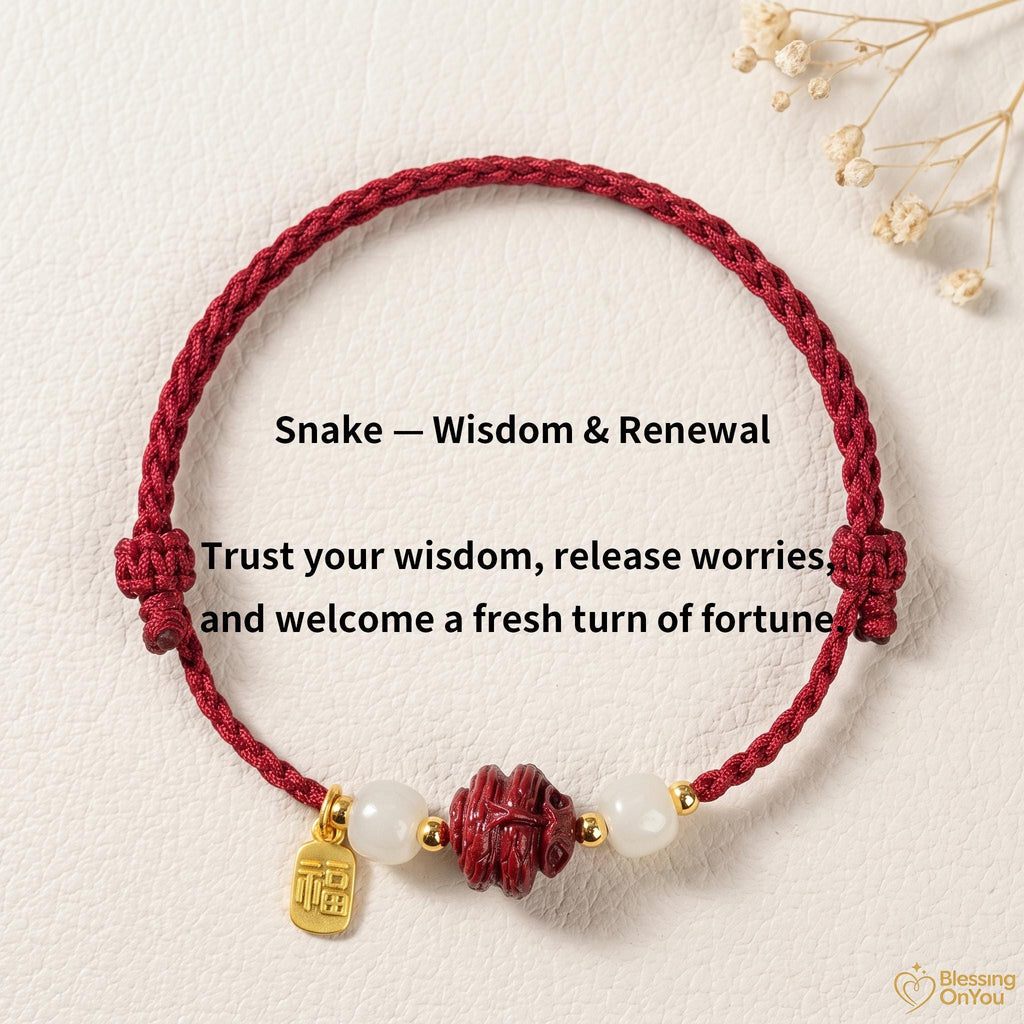 Handmade Red String Zodiac Bracelet, Cinnabar Bead, Temple Blessing Charm (2027 Goat), Jade Beads, Lucky Protection Jewelry,Gift for Her Him