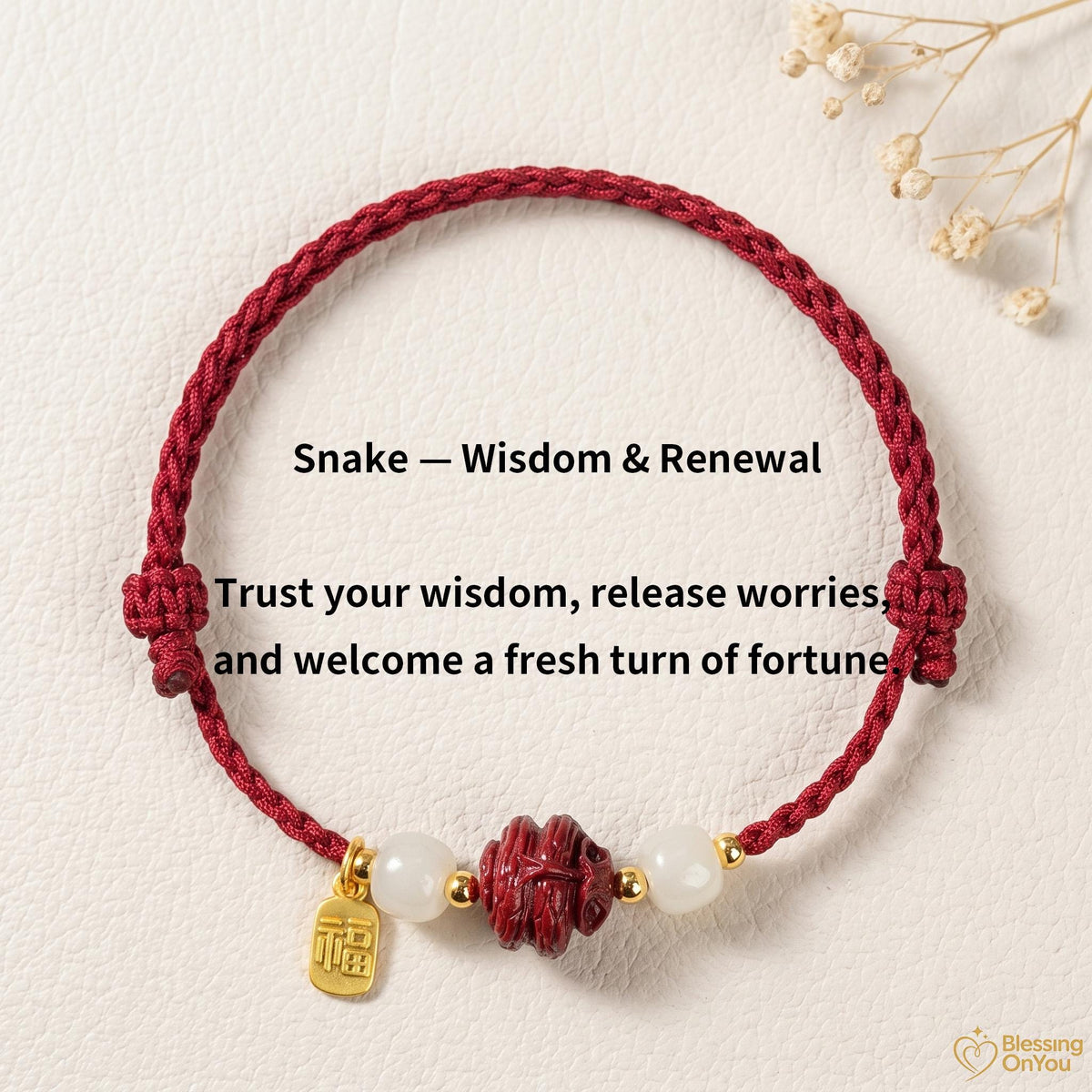 Handmade Red String Zodiac Bracelet, Cinnabar Bead, Temple Blessing Charm (2027 Goat), Jade Beads, Lucky Protection Jewelry,Gift for Her Him