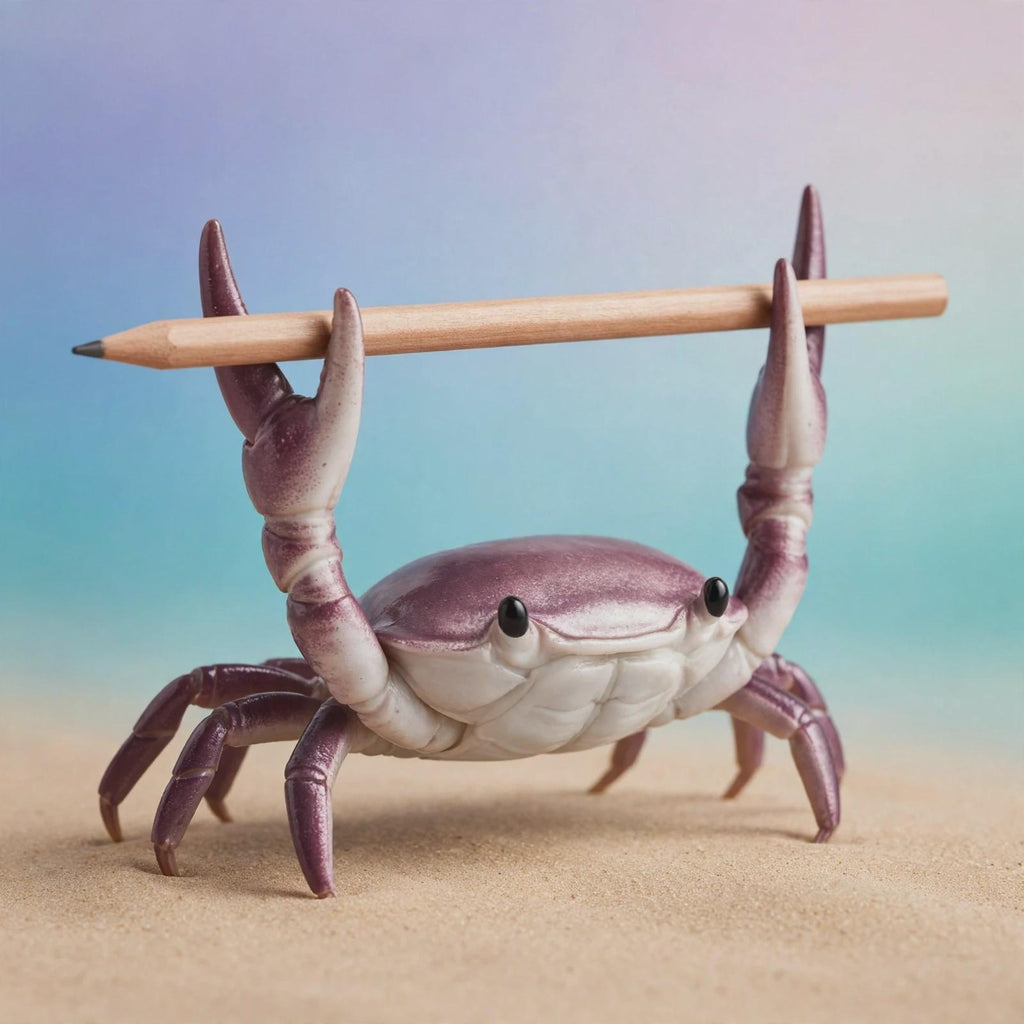 Crab Pen Holder, Cute Desk Organizer, Funny Crab Desk Decor, Novelty Pencil Holder