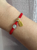 Fu “Blessing” Bracelet ADJUSTABLE, Good Fortune Bracelet, Good Luck Bracelet, Red String Bracelet