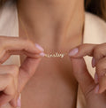 Personalized Name Necklace by Seven Lucky Gifts • Delicate Layering Necklace • Dainty Name Charm Jewelry • Birthday Gift for Her