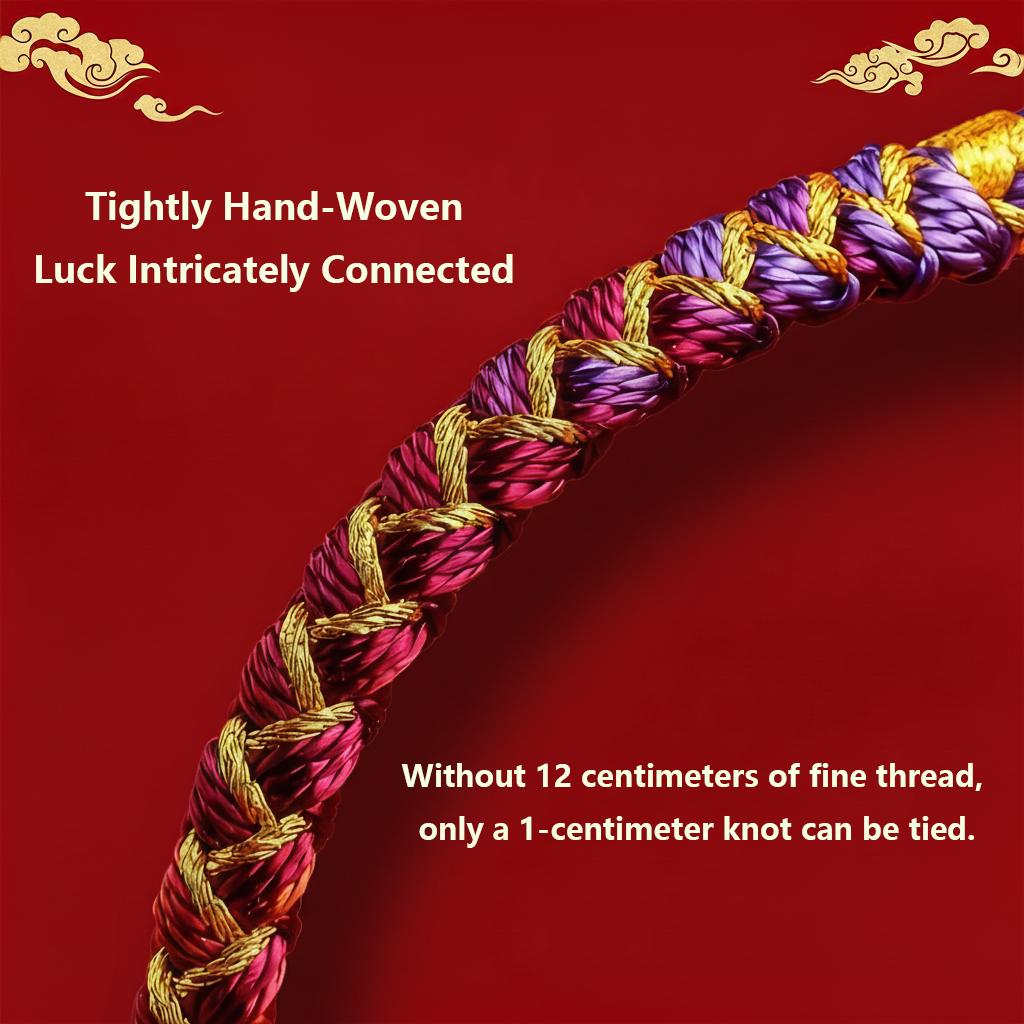Temple Blessed Red String Bracelet, Feng Shui Protection Bracelet, Lucky Charm Amulet, Handwoven Spiritual Jewelry Gift for Women Men