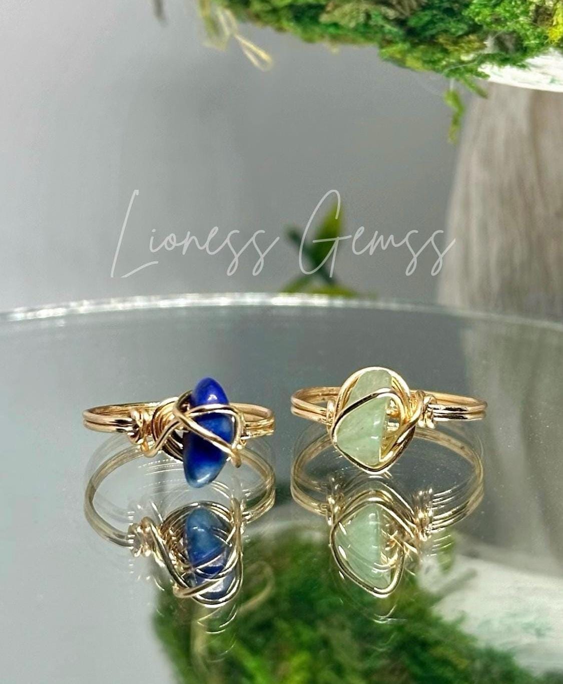 Buy 2 Get 1 Free Crystal Ring | Natural Gemstone Jewelry, Raw Crystal Ring, Dainty Ring, Birthstone Ring, Custom Jewelry, Wire Wrapped Ring