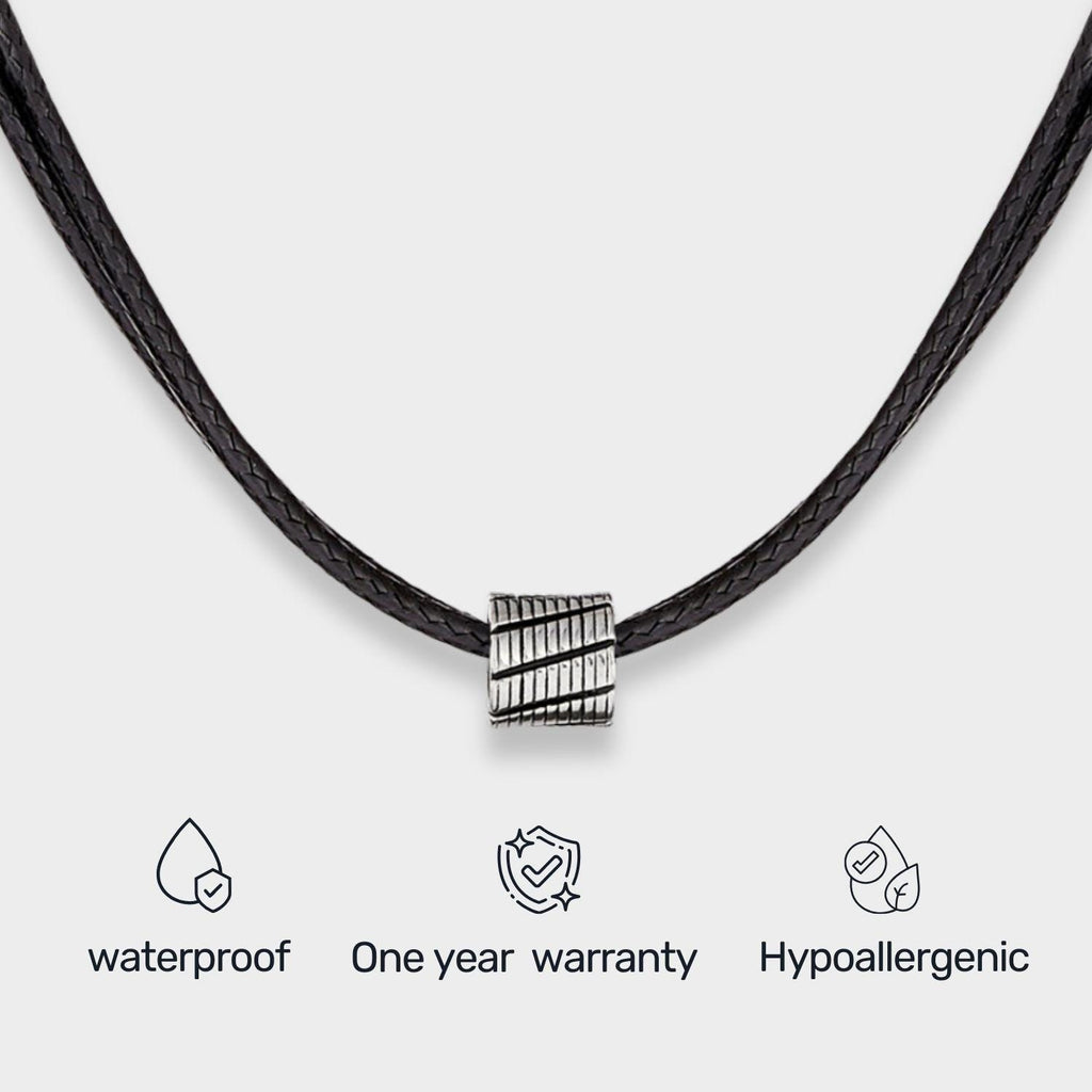 Simple Black Choker Necklace For Men, Men's Vegan Necklace, Men Bead Necklace, Guy Necklace, Jewlery For Men, Vegan Jewelry, Christmas Gift
