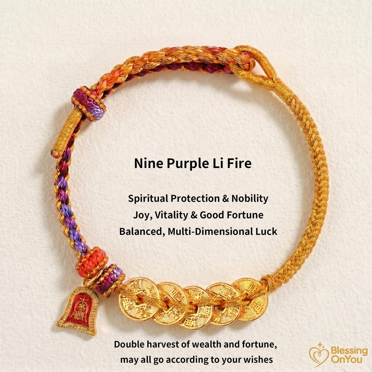 Red String Wealth Bracelet, Wealth Attraction Lucky Horse Charm, Prosperity & Protection Gift, Feng Shui Five Emperors Coins Bracelet