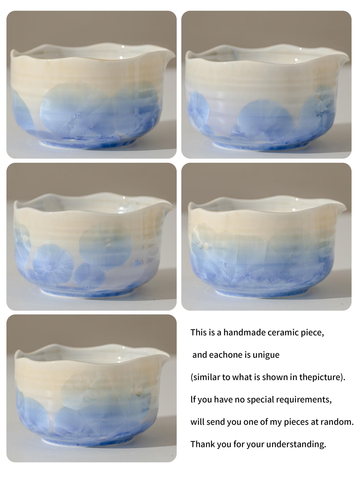 Handmade Natural Blue Flower Glazing Matcha Kit Handcrafted Matcha Bowl Set Matcha Gift Set Gift Ideas
