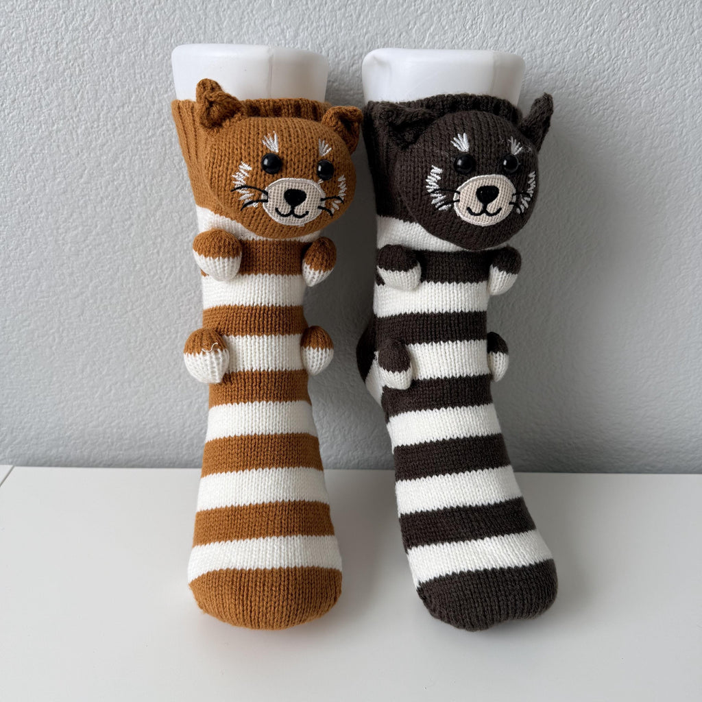 3D Animal Socks, Funny Novelty Socks, Cute Knitted Sloth Panda Koala Cat Raccoon Socks, Cozy Adult Gift Funny, Funny Socks, Under 20