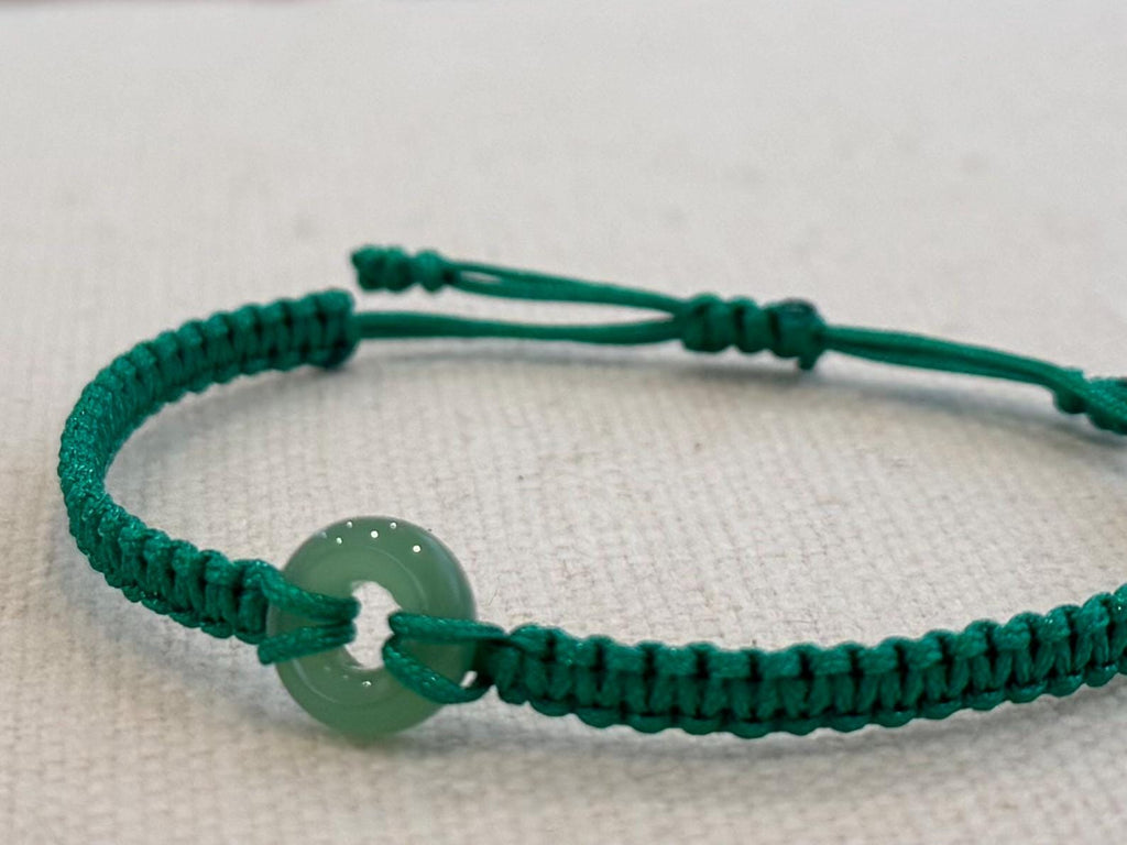Custom Peaceful Jade String Bracelet Adjustable Lucky Charm Braccelets Anklets