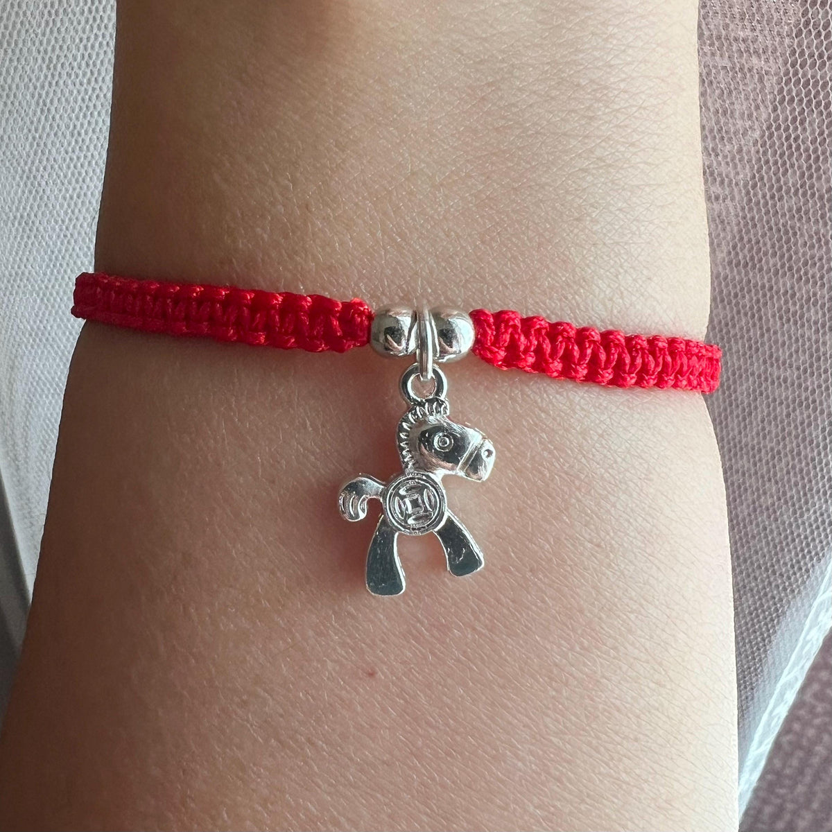 Year of Horse Bracelet, Red String Bracelet, protection Lucky Adjustable Bracelet/Anklet, Lunar New Year Bracelet, 2026 Year of Horse