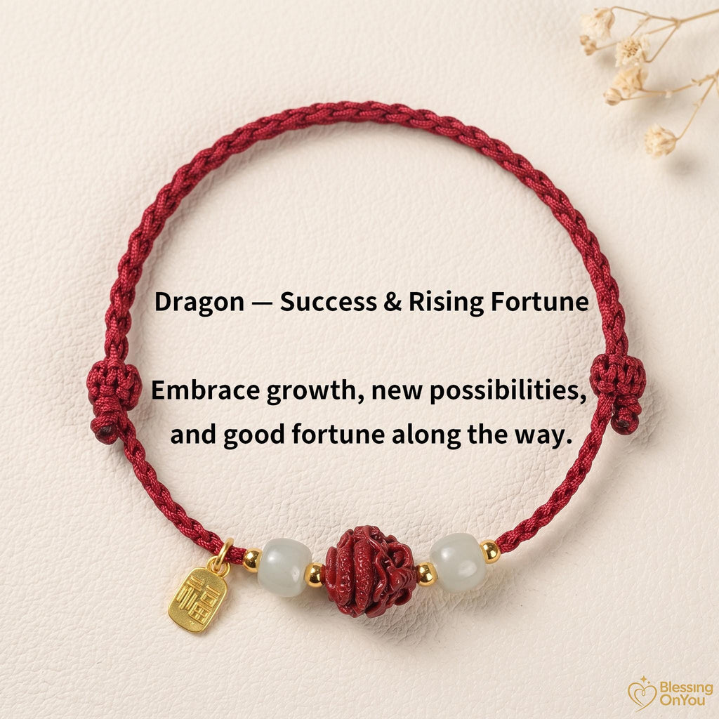 Handmade Red String Zodiac Bracelet, Cinnabar Bead, Temple Blessing Charm (2027 Goat), Jade Beads, Lucky Protection Jewelry,Gift for Her Him