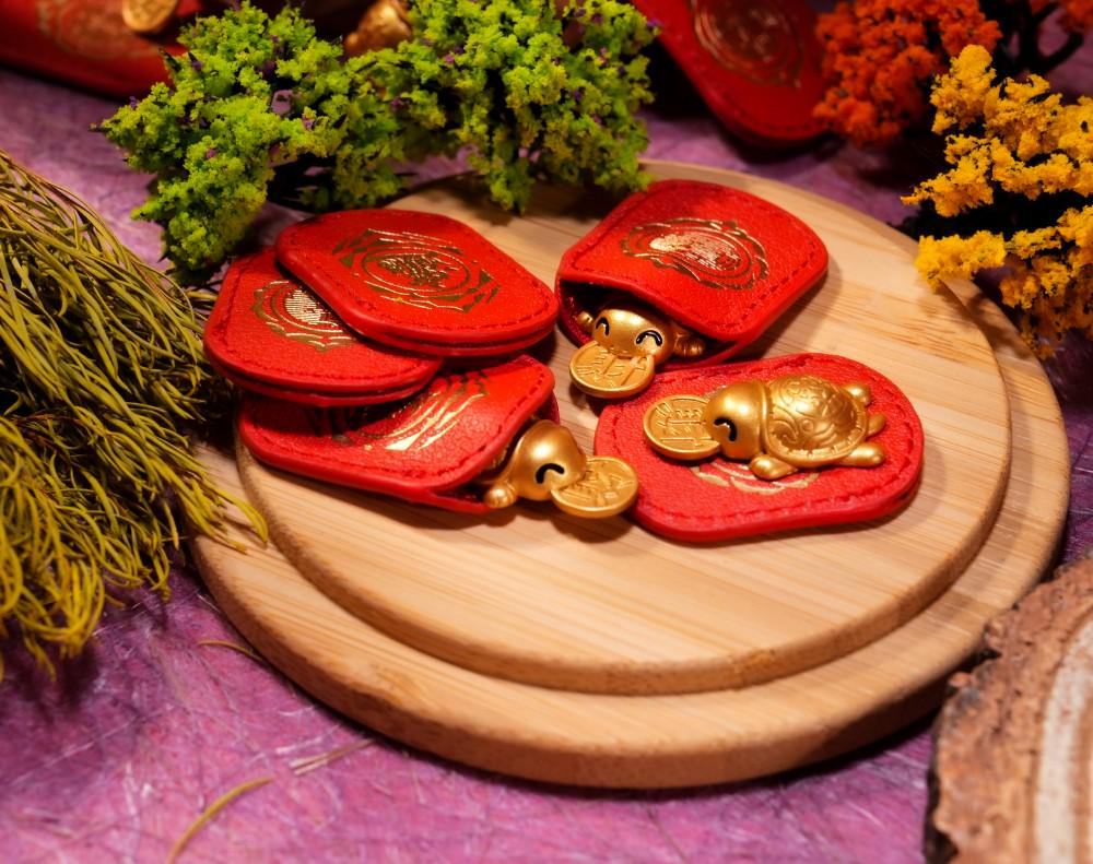 Money Biting Turtle Feng Shui Talisman - 2026 Lucky Turtle Charm, Temple Blessed Brass Tortoise, Year of The Horse Prosperity Amulet