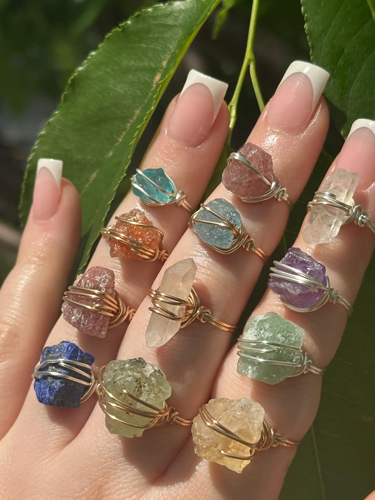 Buy 2 Get 1 Free Crystal Ring | Natural Gemstone Jewelry, Raw Crystal Ring, Dainty Ring, Birthstone Ring, Custom Jewelry, Wire Wrapped Ring