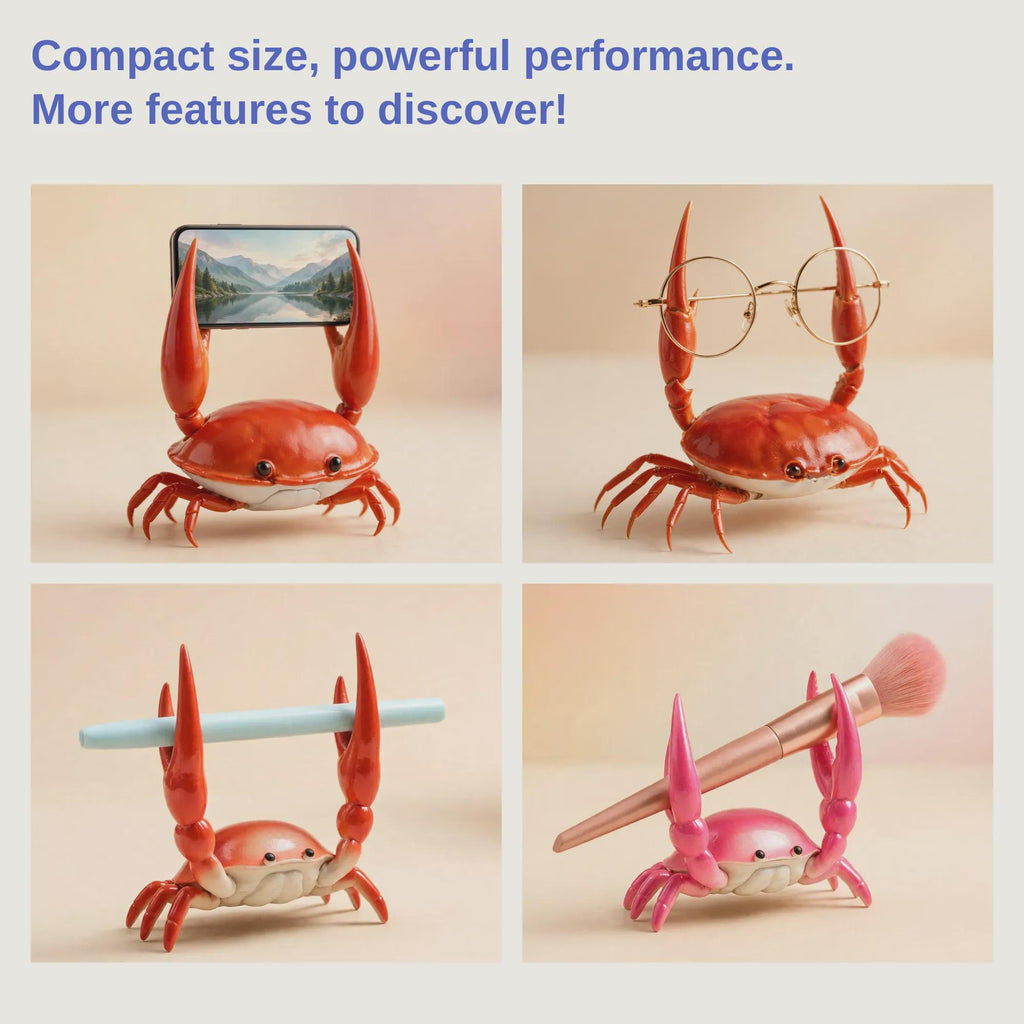 Crab Pen Holder, Cute Desk Organizer, Funny Crab Desk Decor, Novelty Pencil Holder
