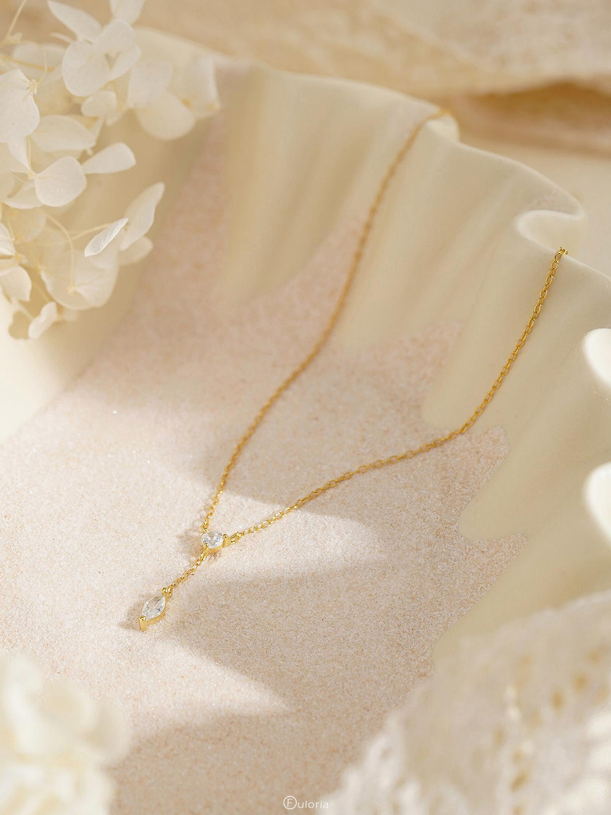 Dainty Diamond Necklace, Crystal Charm Necklace, Minimalist Diamond Dangle Necklace, Women Necklace, Wedding Gifts, Bridesmaid Gifts for Her