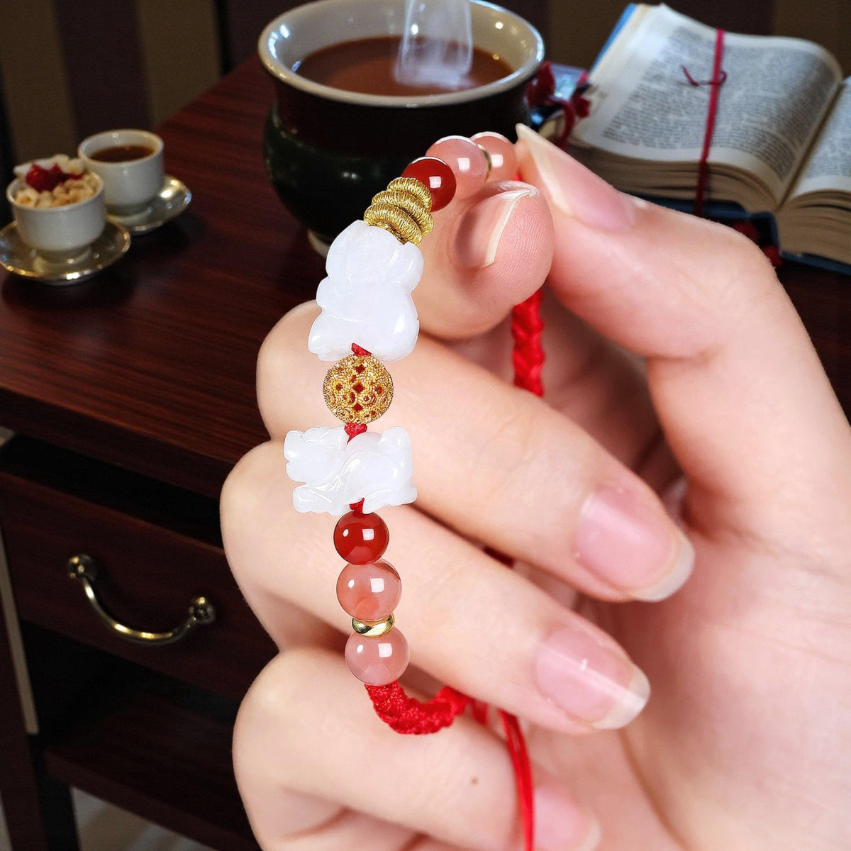 2026 Zodiac Energy Amulet, Red String Protection Bracelet, Manifestation Jewelry, Year of the Horse Talisman