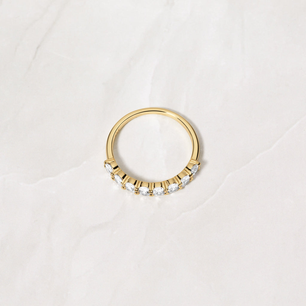 Oval Diamond Ring, Stacking Ring, Diamond Band, Wedding Band, Minimalist Ring, Dainty Ring, Stackable Ring, Gift for Her, CZ Ring, Ring