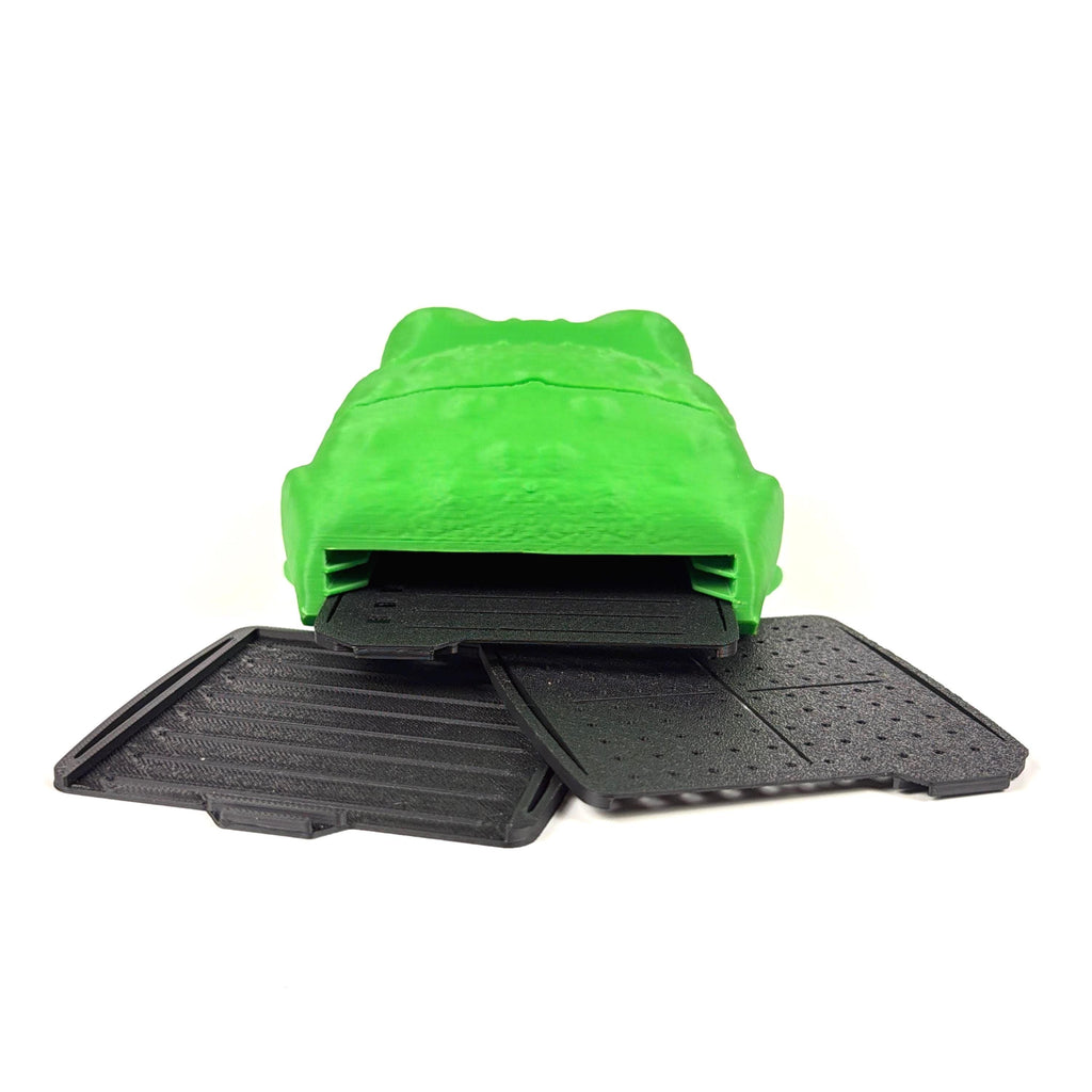 Note Toad | Frog Desk Organizer & Note Holder | Sticky Note Holder with Pen Tray | 3D-Printed Desk Decor