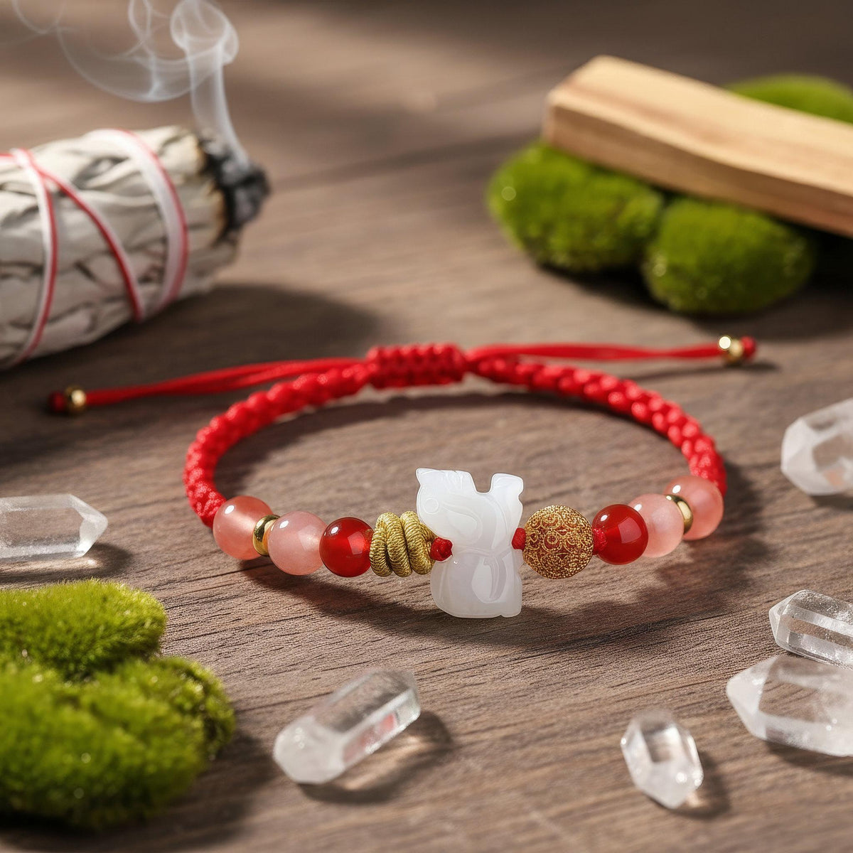 2026 Zodiac Energy Amulet, Red String Protection Bracelet, Manifestation Jewelry, Year of the Horse Talisman