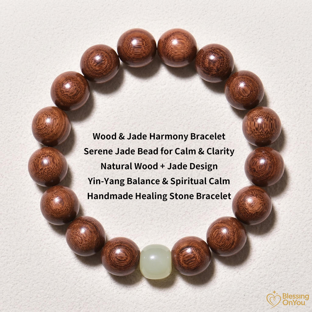 Sandalwood Mala Bracelet – Natural Wood Meditation Beads, Buddhist prayer beads, Good Luck Charm Gifts for Zen Yoga Lover, Gift for Him Her