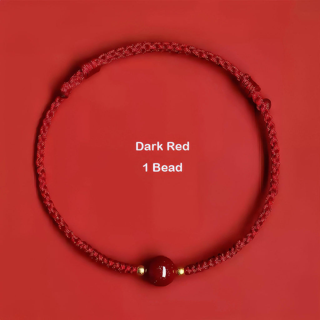 Cinnabar Red String Bracelet | 2027 Zodiac Protection | Blessed Temple Charm | Chinese Good Luck Gift