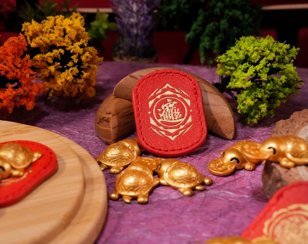 Money Biting Turtle Feng Shui Talisman - 2026 Lucky Turtle Charm, Temple Blessed Brass Tortoise, Year of The Horse Prosperity Amulet