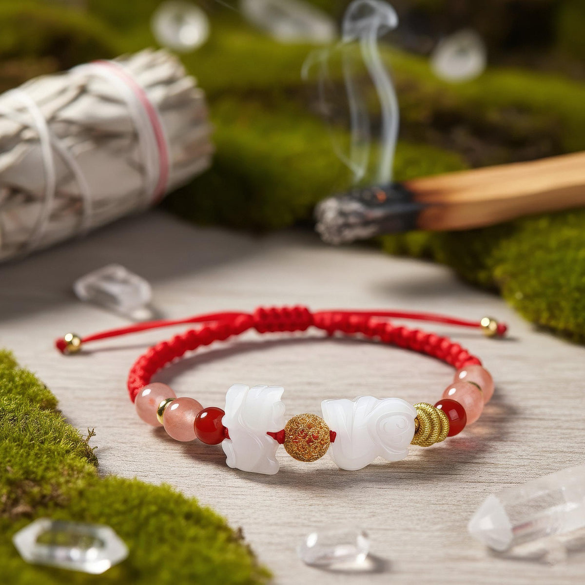 2026 Zodiac Energy Amulet, Red String Protection Bracelet, Manifestation Jewelry, Year of the Horse Talisman