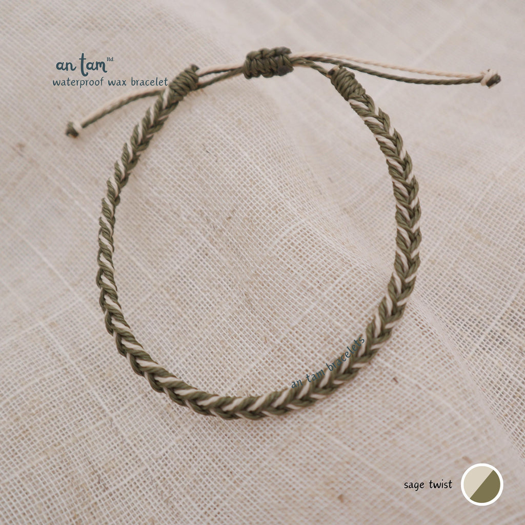 Handmade Basic Waterproof Bracelet | Adjustable Wax Cord Bracelet | Braided Bracelet | Festival Unisex Bracelet | Friendship Bracelet